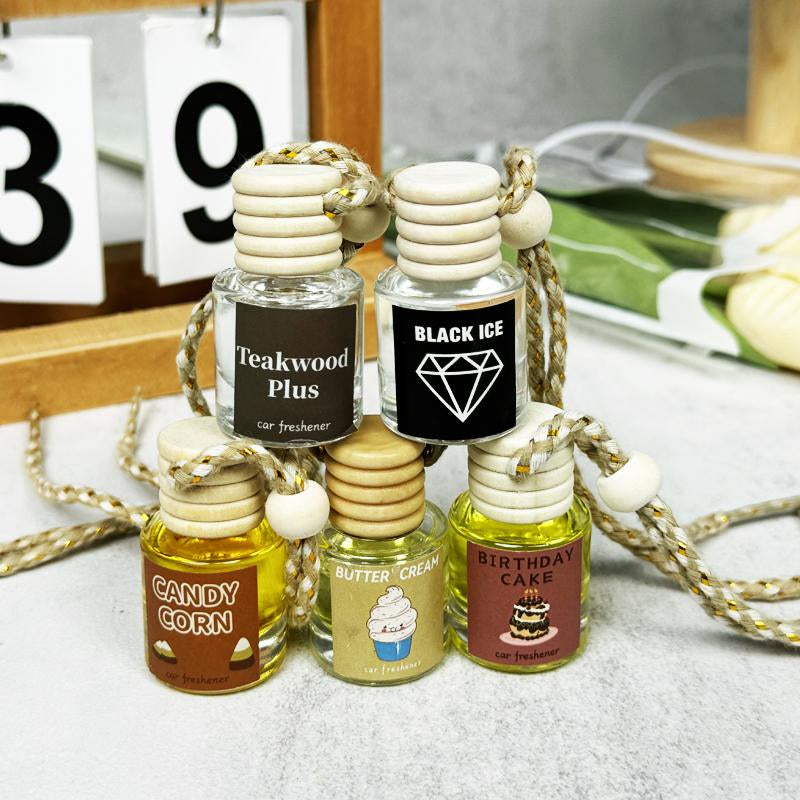 Scented Car Air Freshener - Long Lasting Car Diffuser - Last 60+ Days Teakwood