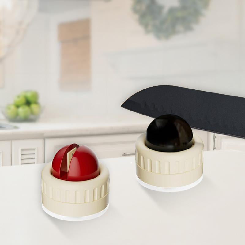 Sharpener | Portable Rapid  Sharpener & Kitchen  Sharpener (With Suction Base) | for Knives, Scissors, Cleavers & Outdoor Tools | Sharpener (Non-Slip)