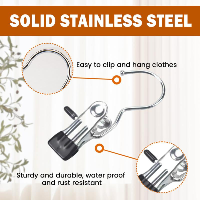 Boot Hangers for Closet 16 Counts, Boot Clips for Hanging, Space Saving Hanging Boot Rack, Multi Function Hooks  for Home, Travel, Pants, Socks, Handbags