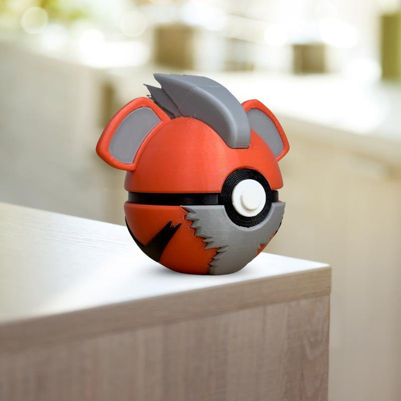 Growlithe-Inspired 3D Printed Pokéball Collectible