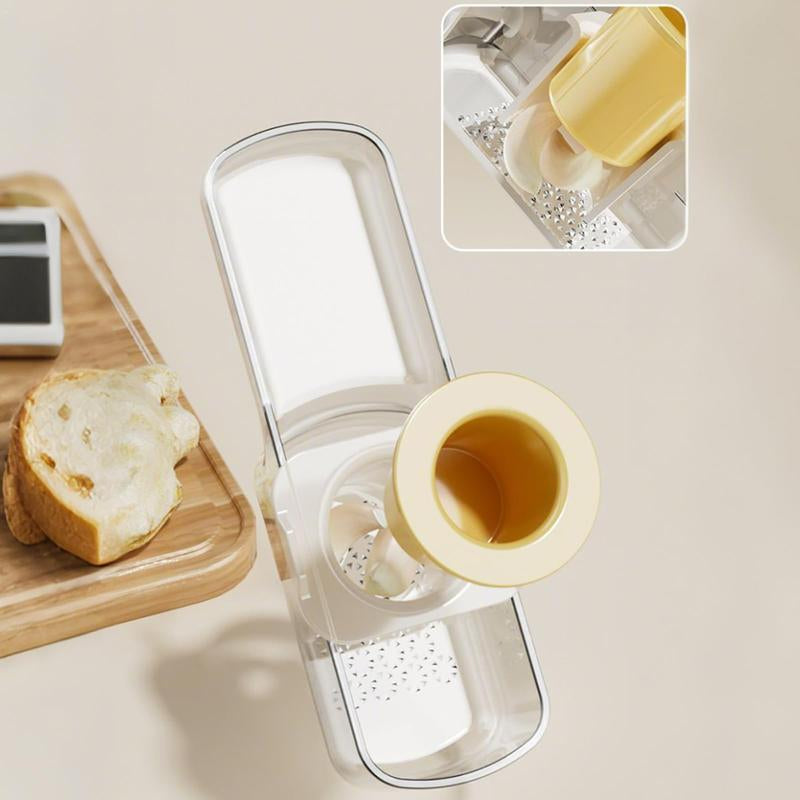 Multifunctional Garlic Grinder, Compact Design, Professional Mandoline Slicer, Multi-Purpose Kitchen Grinder with Stainless Steel Blades, Easy to Use & Clean, for Home, Restaurant