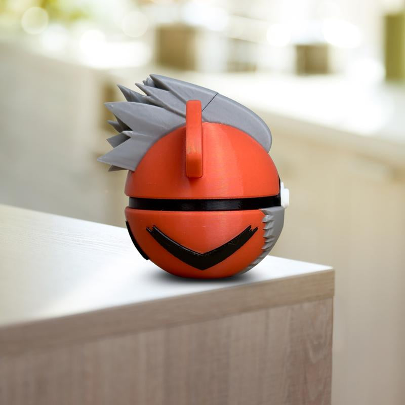Growlithe-Inspired 3D Printed Pokéball Collectible